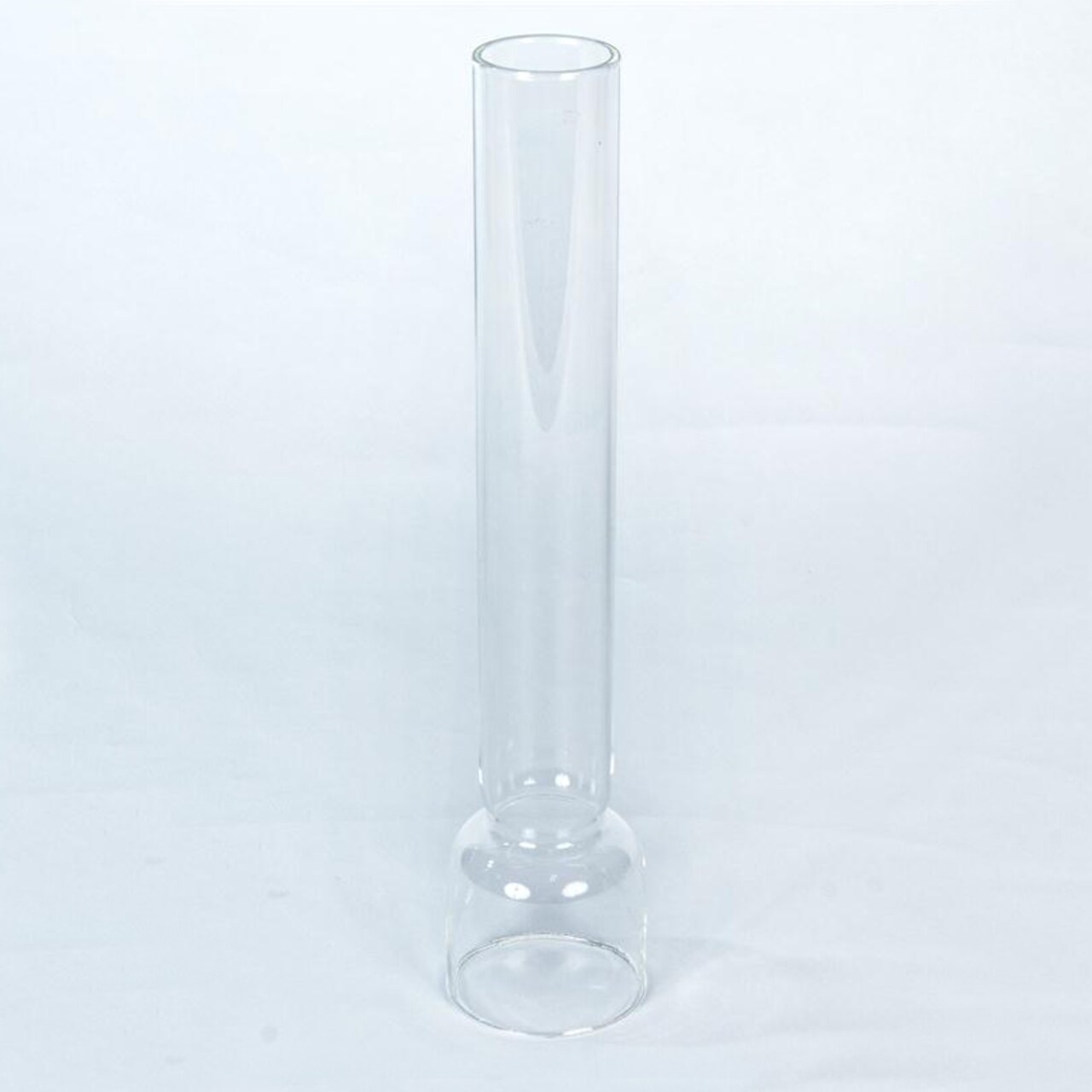 Clear Glass Lamp Chimney, Replacement Hurricane Globe Measures 2 1/8 Inch Diameter Base x 10 Inches High for Oil or Kerosene Lanterns, Kosmos